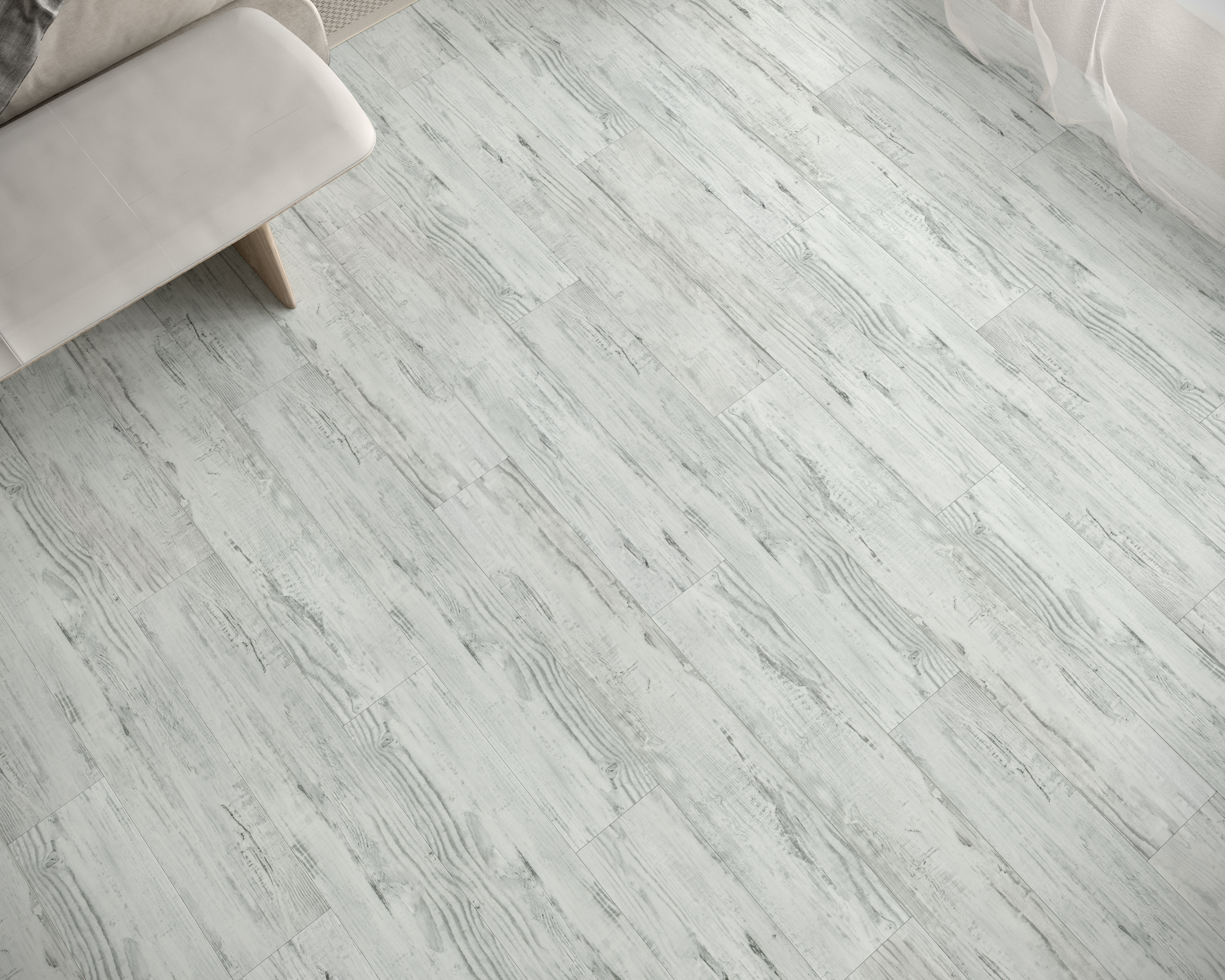 Кварцвиниловый SPC ламинат Art East Art Stone Narrow Береза Божоле 129-ASL 1220×152×5 фото в интерьере